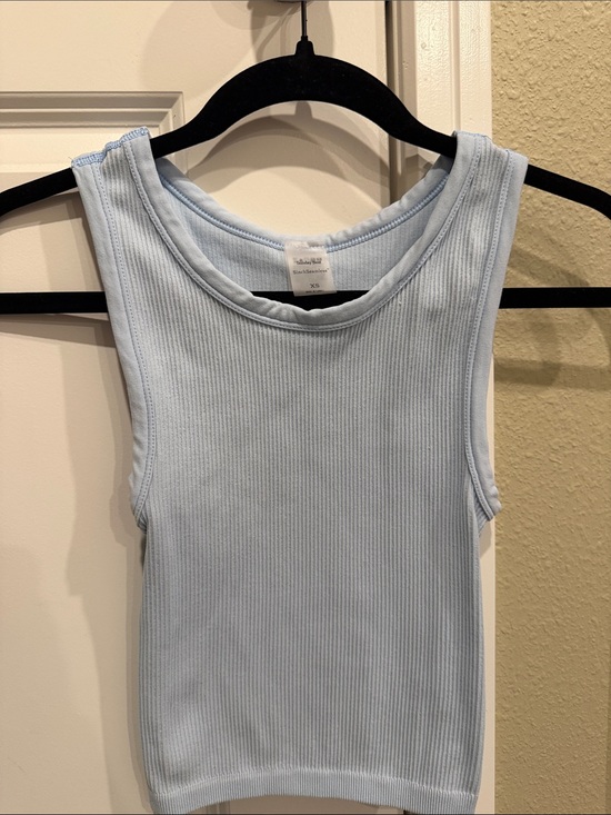 Aritzia Tops - Aritzia Light Blue Ribbed Tank